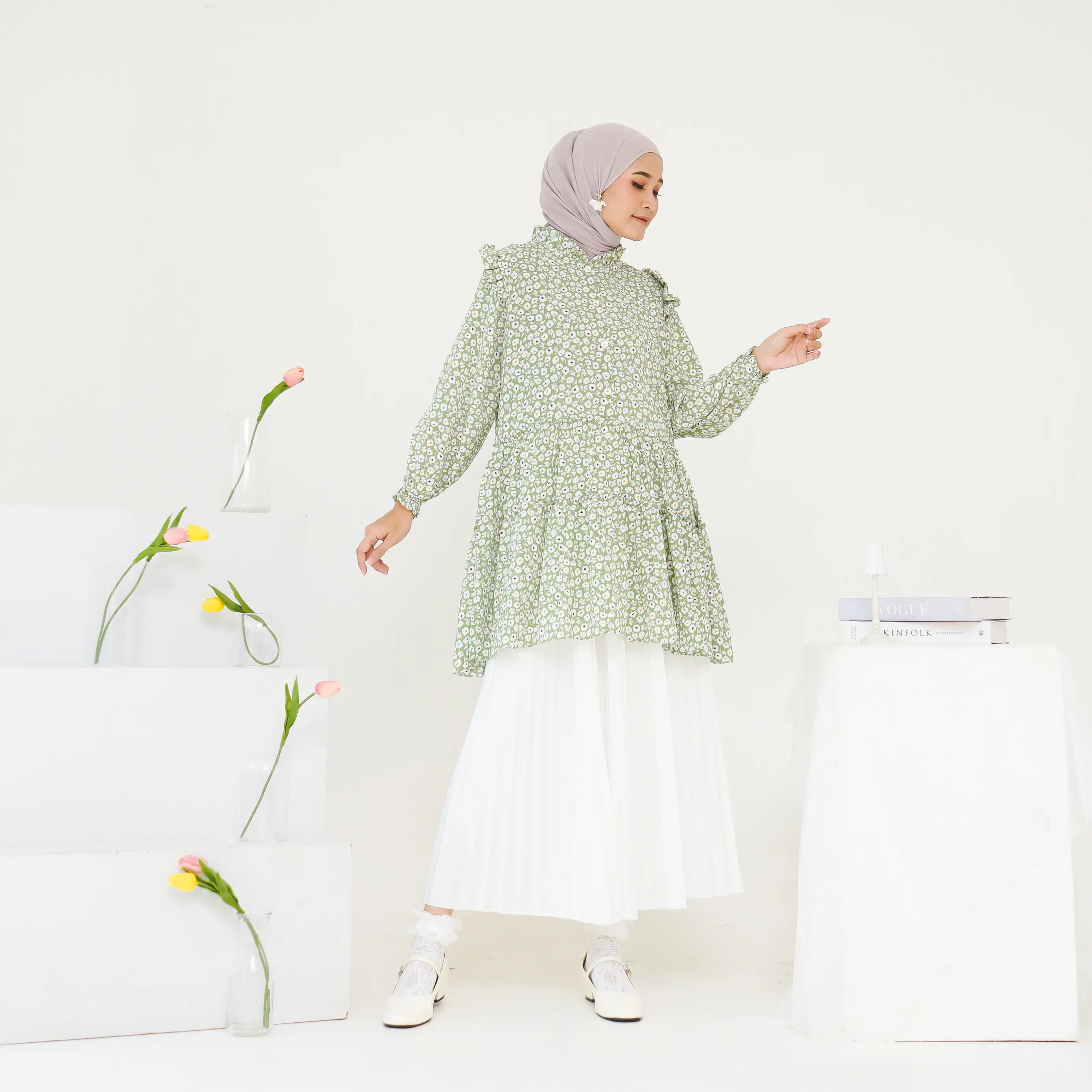 Tunik Alma Casual Kancing Depan Busui