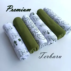 6 Pcs Bedong Bayi 110 x 90 Cm Jumbo Alas Tidur