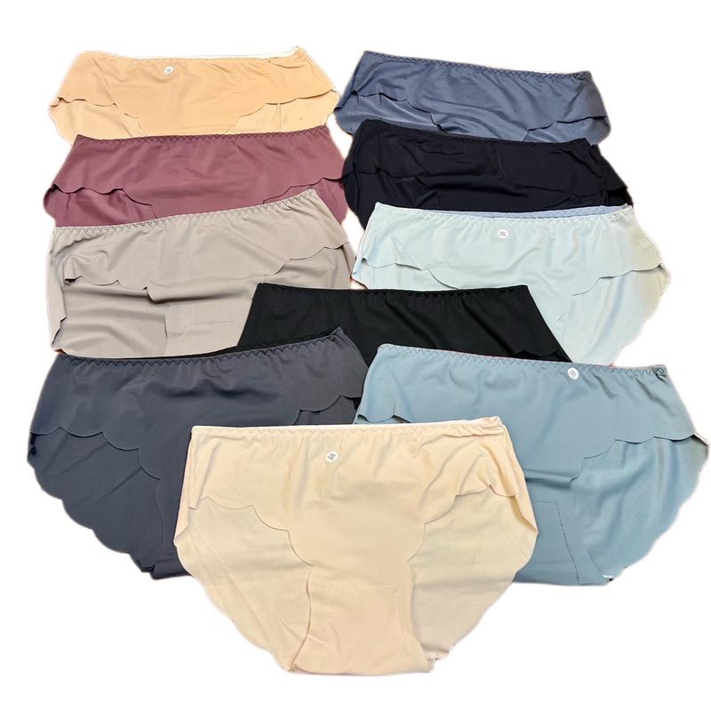  Quần lót su_thun lạnh 40-105kg Nữ Women Trơn Gợi cảm Dễ thương 