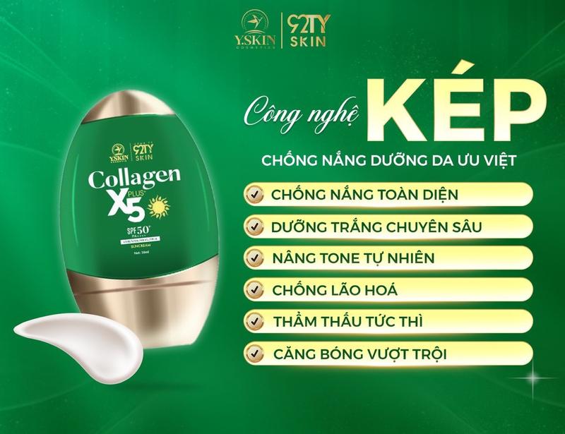 Product Introduction of Kem chống nắng đa tầng Collagen X5 (tặng 1m mặt nạ) 1