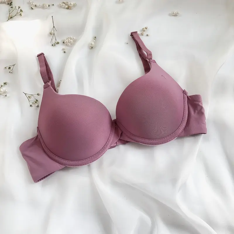 [A44] Áo Lót Nữ Có Gọng Đệm Vừa Evana Với Thiết Kế Cơ Bản Ôm Vòng Một Chắc Chắn Bra Voi Nhung Kem 2
