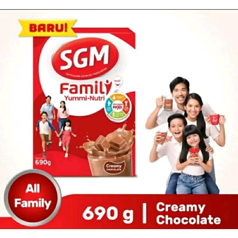 SGM Family Yummi Nutri Coklat 690gr Susu Chocolate