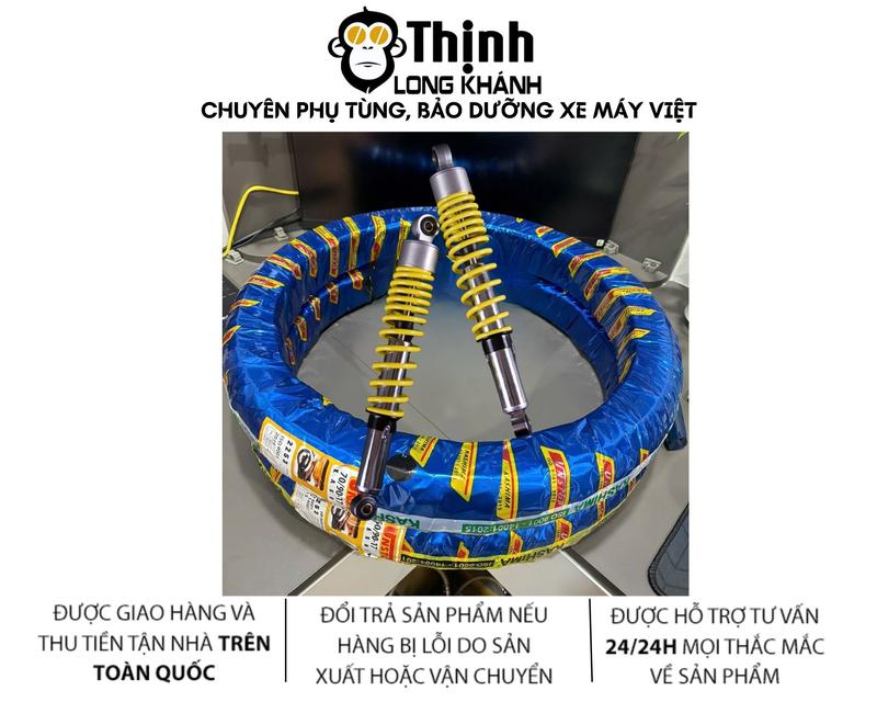   COMBO  CẶP VỎ KASHIMA SIZE TRƯỚC 70 17 SAU 80 17 DÙNG RUỘT + CẶP PHUỘC NICE 