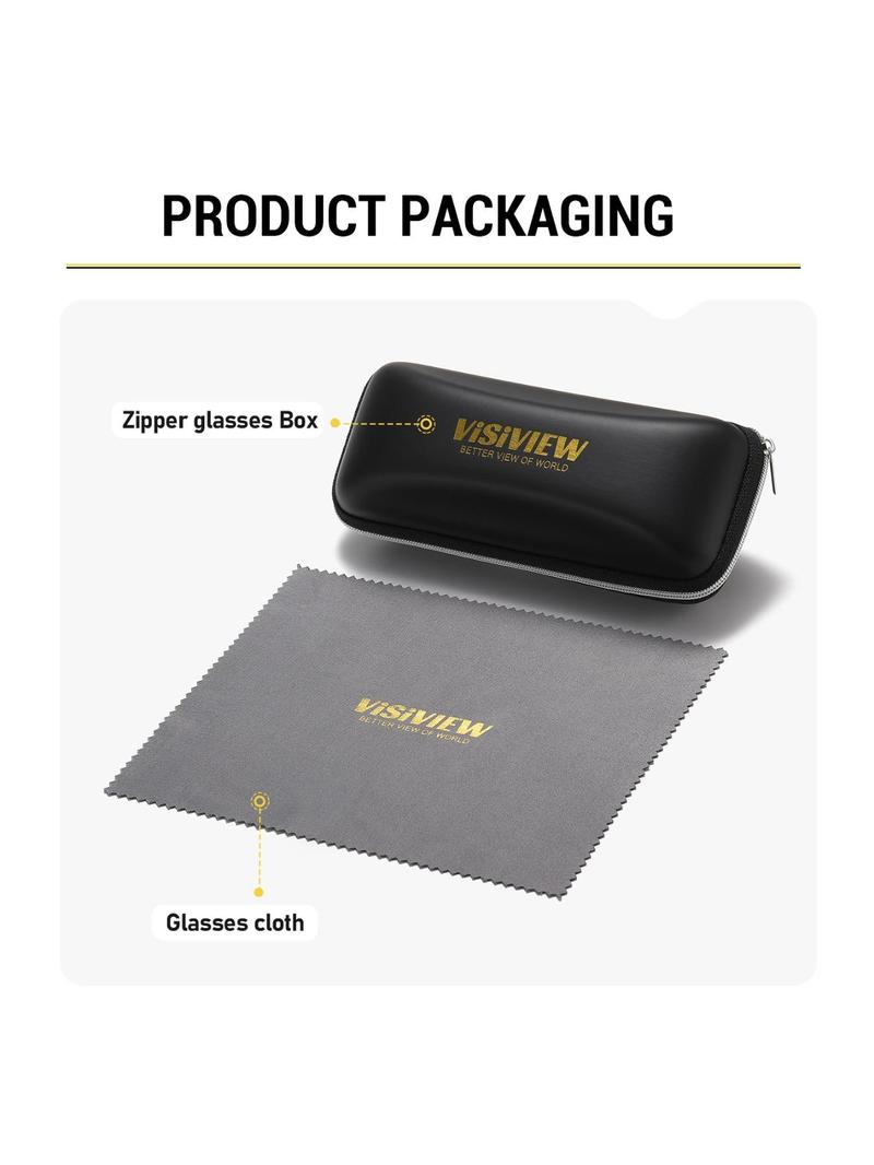 Product Introduction of Unisex Stylish Full-frame Glasses, Square Clear Lenses Anti-blue Light Glasses, Fashion Eyewear for Work, Daily Clothing Decor, for Student Daily Use, with Zipper Glasses Box & Glasses Cloth 8