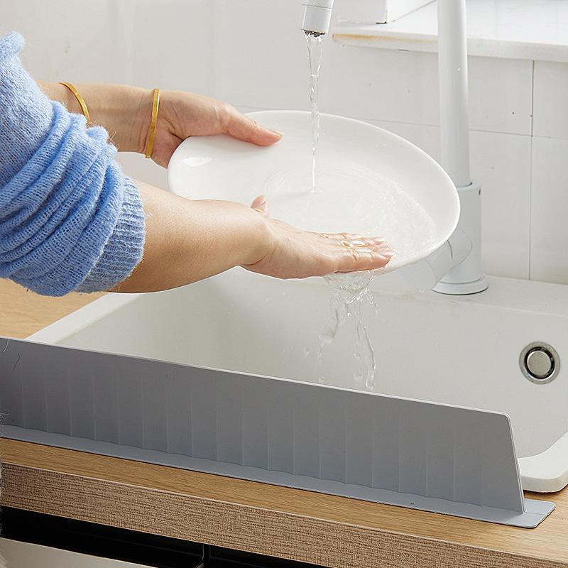 Sink Splash Guard Silicon Wash Dishes Anti-Splash Partition Anti Splash Partition Board Silicone