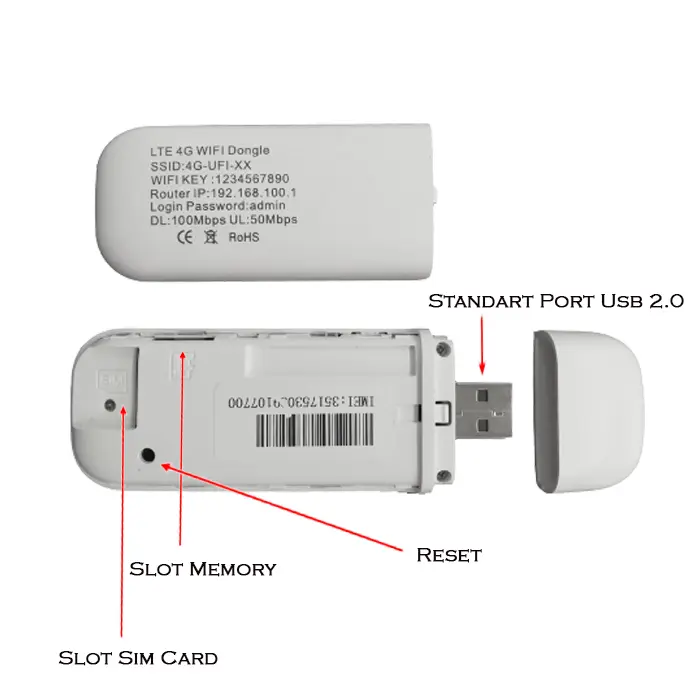Modem USB 4G LTE WIFI Xidol K5188 500Mbps -Unlock 2