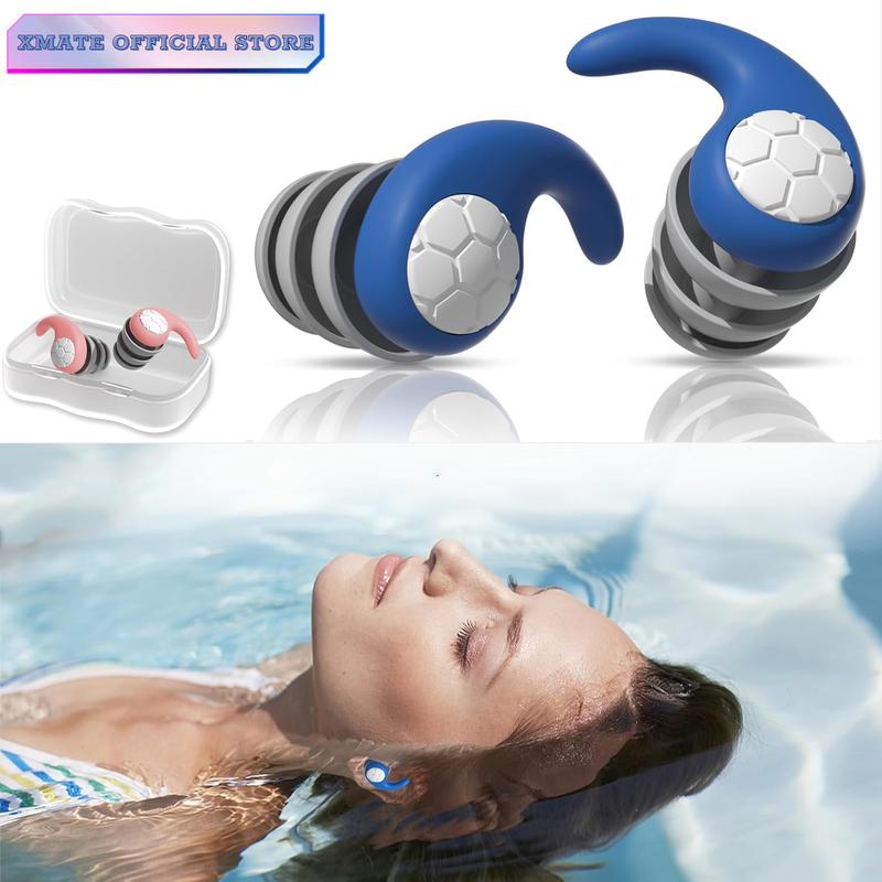 Nút Bịt Tai Chống Nước Cho Trẻ Em Khi Tắm, Đi Bơi, Bịt Tai Chống Ồn 3 Lớp Silicon Giúp Bé Tập Chung Học Bài, Làm Bài Tập Nam 2