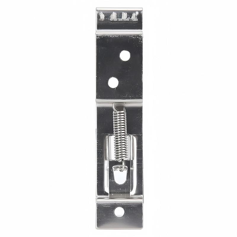 WL 2Pcs Stainless Steel Car Rectangular License Plate Spring Loaded Bracket Cars Frame Holder Clamps Trailer Number Plate Clips #476870 3