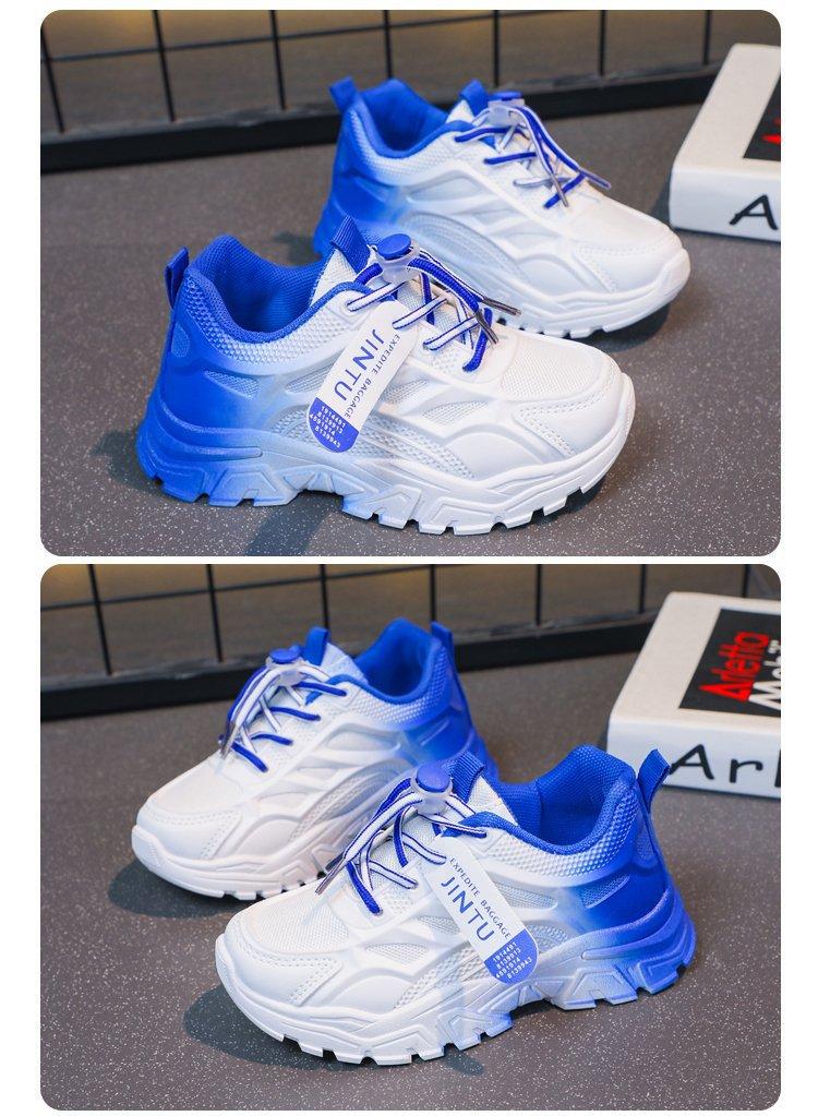 Product Introduction of New model for March 2025, fashionable new Korean version of children's mesh shoes, white shoes, female student running shoes soft bottom 17