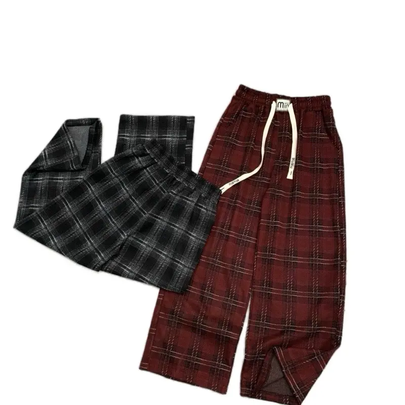 ￼Quần dạ kẻ ống xuông chất dạ mềm mịn đẹp thoáng mát cho bé gái siêu HÓT (24-55kg). Hàng hè 2025
