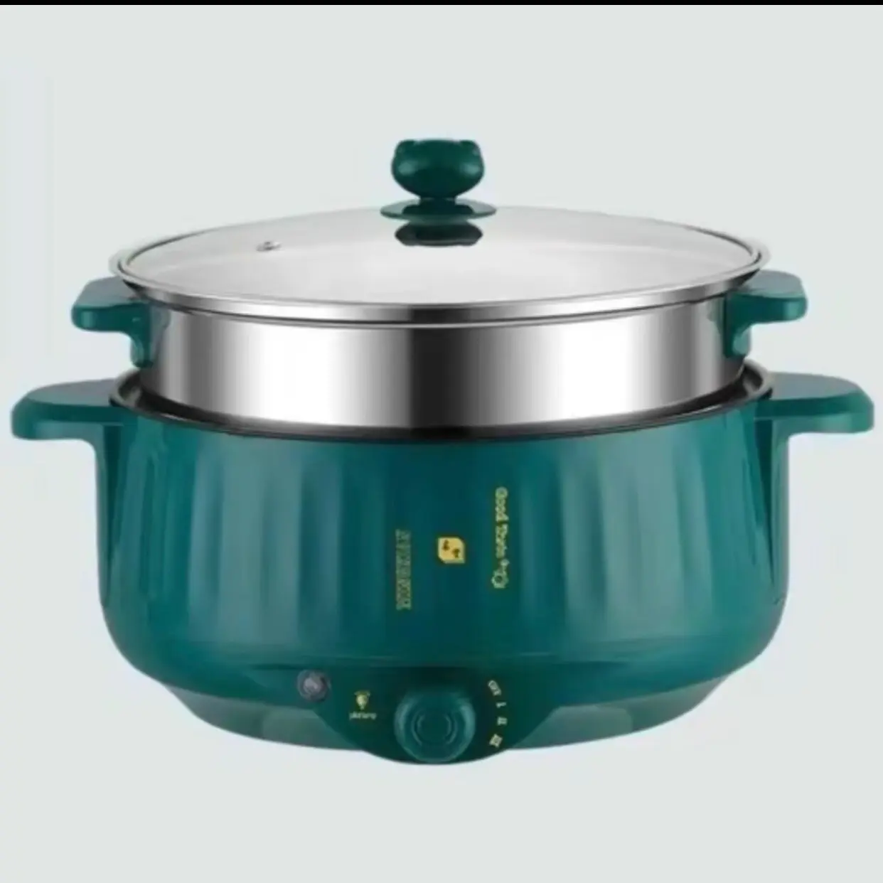 Nồi lẩu điện đa năng 2 tầng tiện ích 28cm kèm giá hấp chống dính tiện ích với gia đình Nồi Điện