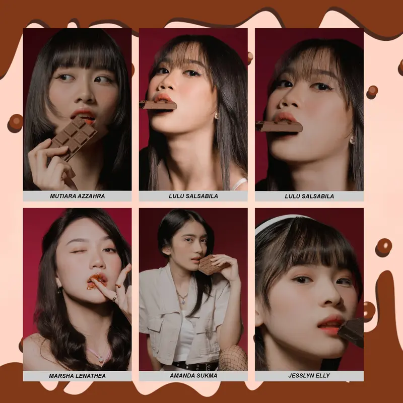 Photocard JKT48 Unofficial / Fanmade Edisi Chocolate Kartu 5