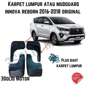 3Solid Motor KARPET LUMPUR ATAU MUDGUARD INNOVA REBORN 2016-2018 ORIGINAL PLUS BAUT KARPET LUMPUR 100% ORIGINAL