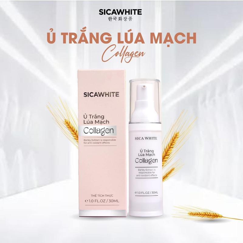 Ủ Trắng Lúa Mạch Collagen - Hỗ Trợ Làm Đẹp Da Sica White Skincare