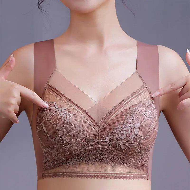 Katakan Selamat Tinggal kepada Kekangan, Jualan Panas, Dalam Stok, Penghantaran Segera Bra Tanpa Belakang Renda, Untuk Wanita, Tanpa Wayar, Tekan Tubi, Koleksi Payudara Sisi, Bra Rompi Lancar Disyorkan