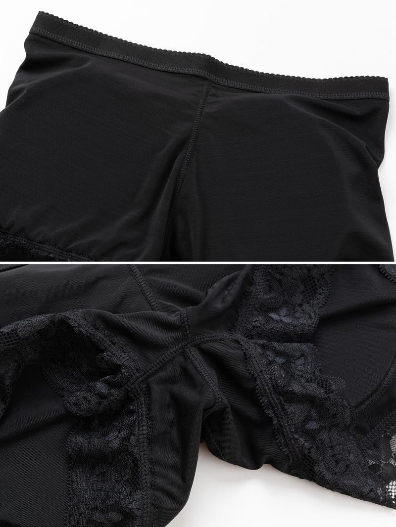 Product Introduction of Women's Contrast Lace Low Waist Shapewear Panty, Tummy Control Butt Lifting Shapewear Bottoms, Women's Shapewear for Daily Wear 8