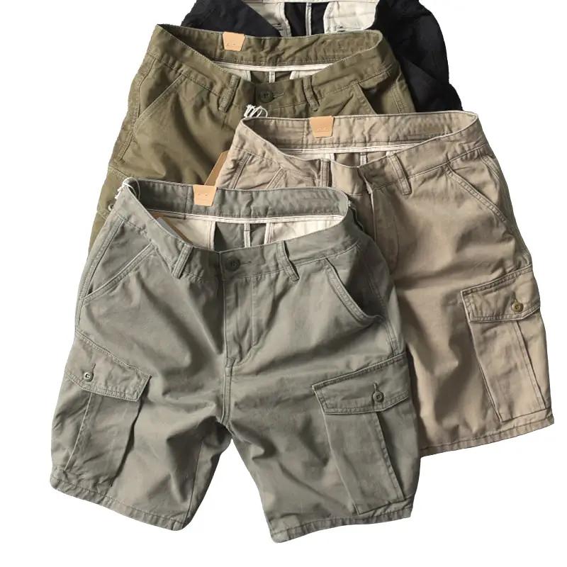 Quần kaki nam lịch lãm trẻ trung chất liệu kaki cao cấp SK006 Menswear Có Túi Đen shorts caocấp quandui quần short 【 mix geora màu nâu