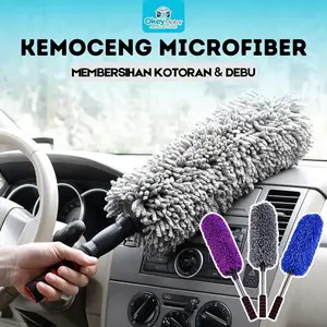 Kemoceng Microfiber Mobil Tebal Anti Gores Model Cendol Pembersih Debu Rumah Mobil Serbaguna