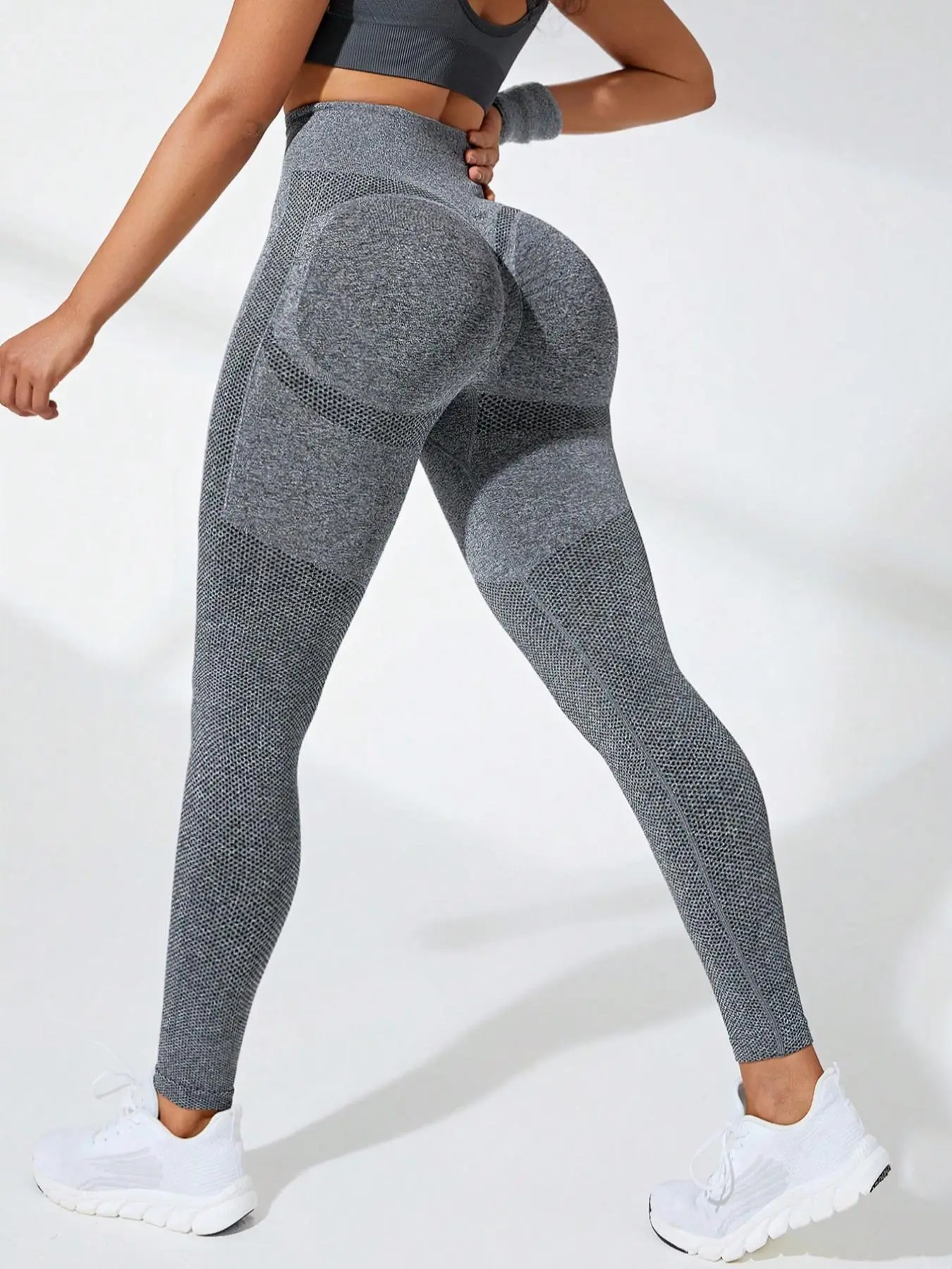 Women's 2024 New Arrival Summer Solid High Waist Sports Leggings, Plain Seamless Yoga Leggings for Workout Gym Exercise, Ladies Spring Sportswear Clothing for Indoor Outdoor Wear