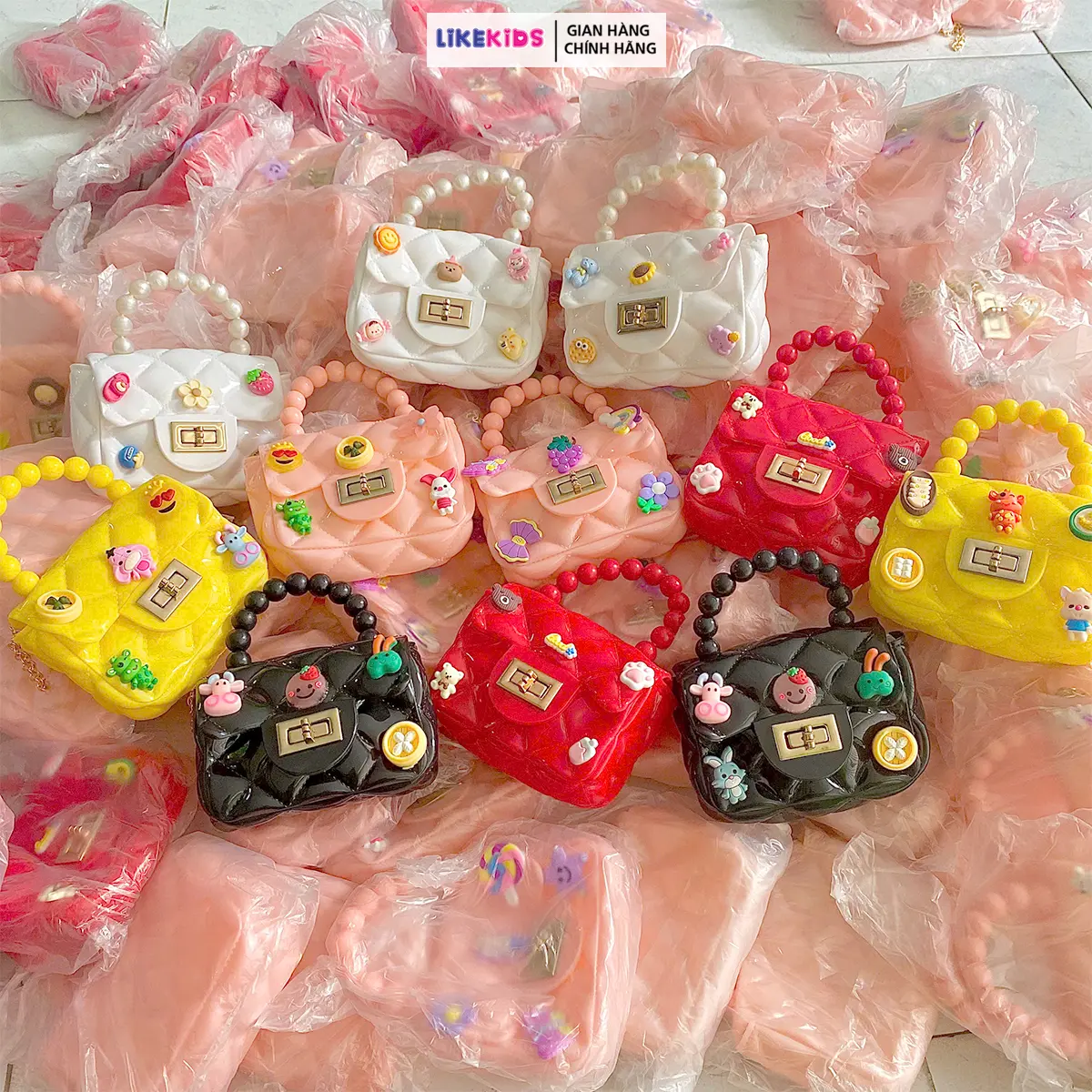 Túi nhựa hoạ tiết cừu dễ thương, đáng yêu cho bé gái - LikeKids