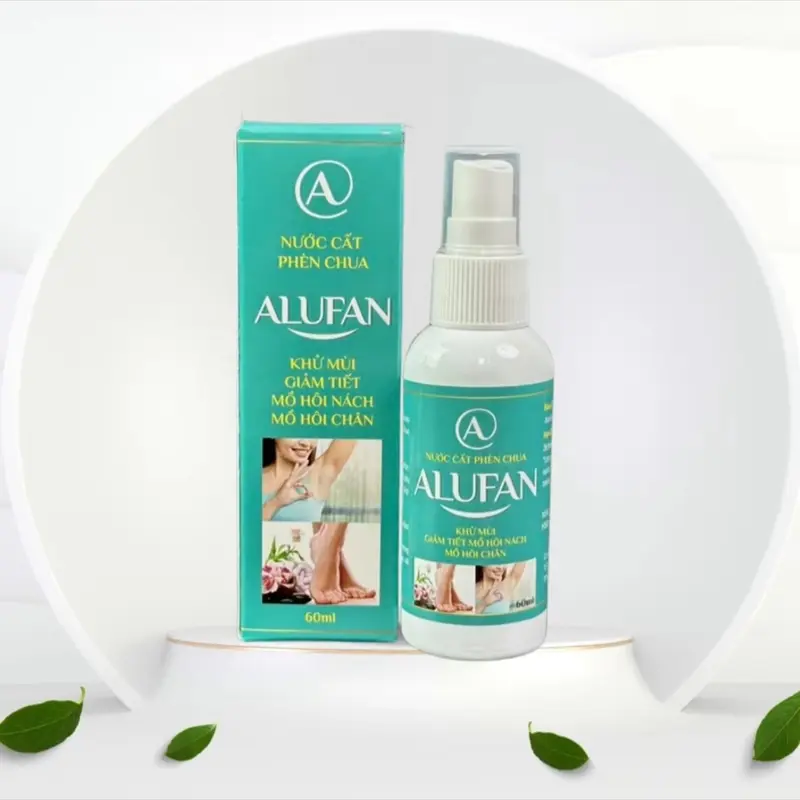 Nước Cất Phèn Chua ALUFAN 60ml Khử Mùi Hôi Nách Hôi Chân 0