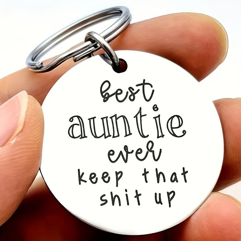 Keychain - Bottle Opener - Worlds best Aunt - Leather Keychain - Bottle Opener - Worlds best Aunt - Leather