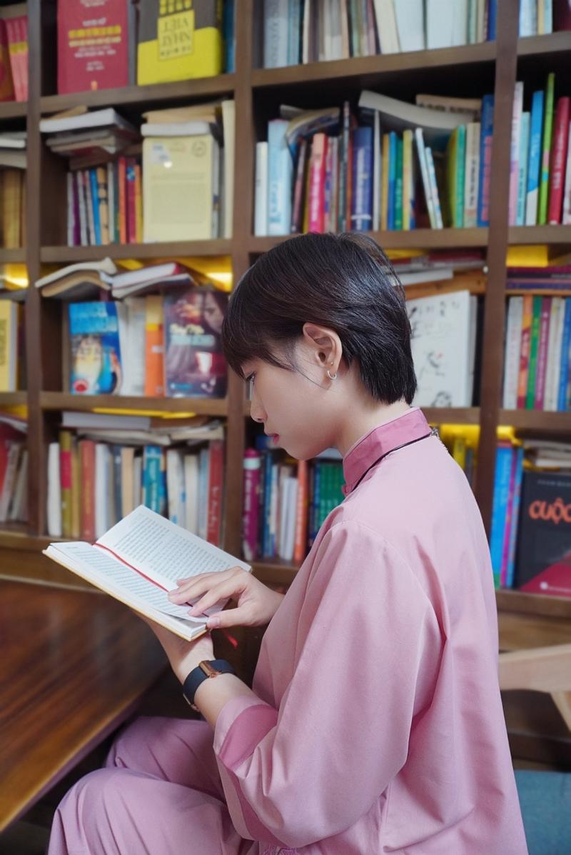 Product Introduction of Bộ đi chùa nữ Kate cổ tàu tay lỡ - phật tử nữ - Áo, Women 4