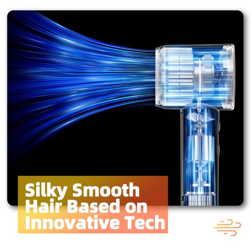 GOKOCO Secador de Cabelo de Alta Velocidade com Íons Negativos, Cuidado Profissional para os Cabelos, 1500W, 110.000 rpm