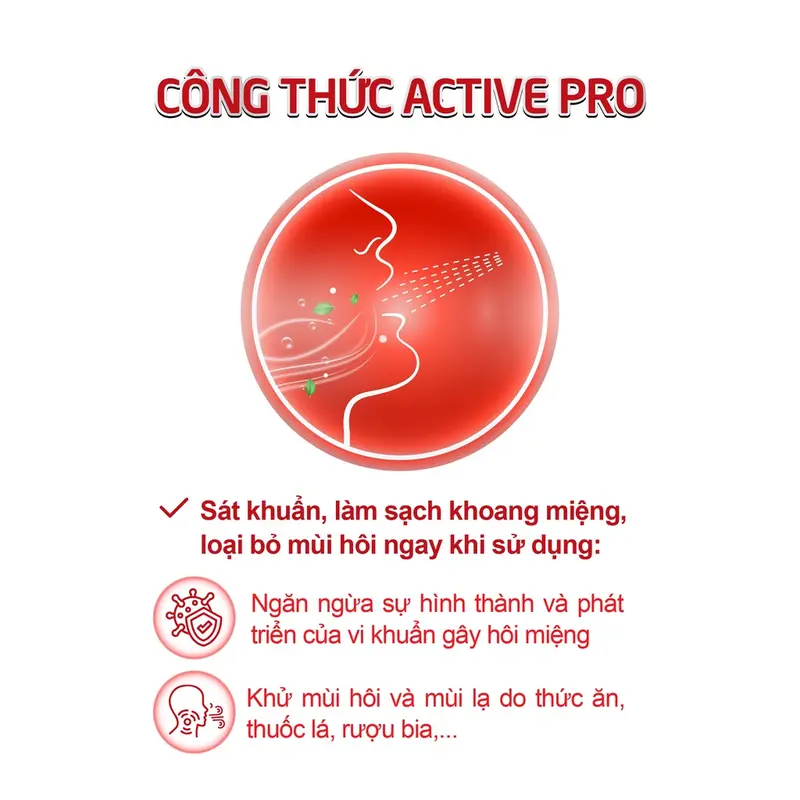 Xịt sát khuẩn thơm miệng Medoral Active giúp sạch khuẩn khoang miệng, khử mùi hôi miệng, hơi thở thơm tho (Không cồn) 6
