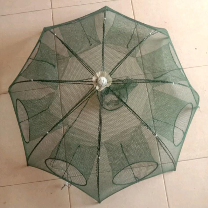 Bubu lubang 8/bubu jaring ikan/perangkap ikan/bubu jaring hexagonal/bubu payung/jebakan ikan udang, wader, jaer, belut, lele/bubu payung ikan/bubu 8 2