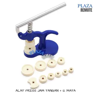 PRESS TUTUP BELAKANG JAM TANGAN BIRU GANTI BATERAI WATCH BACK PRESS REPARASI