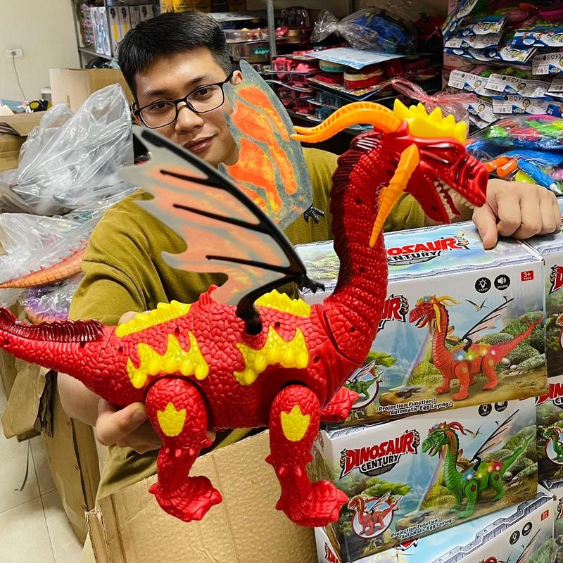 Khủng long đẻ trứng chạy pin Toy Đồ Chơi Voi