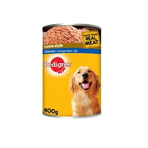 Pedigree Kaleng Makanan Basah Anjing 400g Daging Sapi & Ayam Protein Tinggi