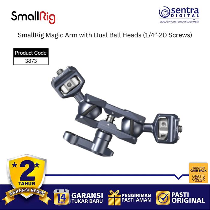 Gambar SmallRig 3873 Magic Arm with Dual Ball Heads (1/4”-20 Screws) dari Sentra Digital Kota Surabaya Tokopedia