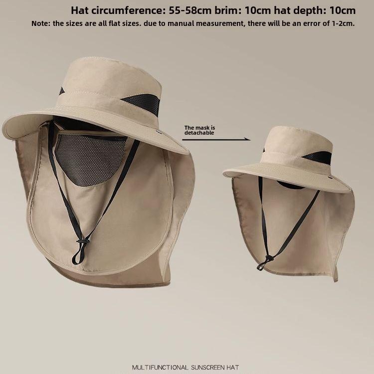 Mũ Chống Nắng UPF 50 + Che Phủ Toàn Bộ Dành Cho Nam Và Nữ Mũ Câu Cá Mùa Hè Chống Tia Cực Tím Mũ Tai Bèo Thích Hợp Cho Các Hoạt Động Ngoài Trời Như Đi Bộ Đường Dài Bãi Biển Và Làm Vườn Có Vạt Che Mặt nón trùm