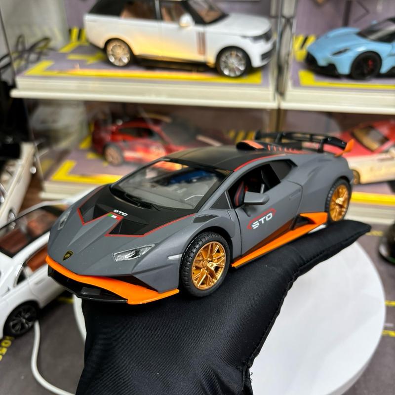Mô hình xe ô tô Lamborghini Huracan STO tỷ lệ 1:24 bằng kim loại siêu xe thể thao