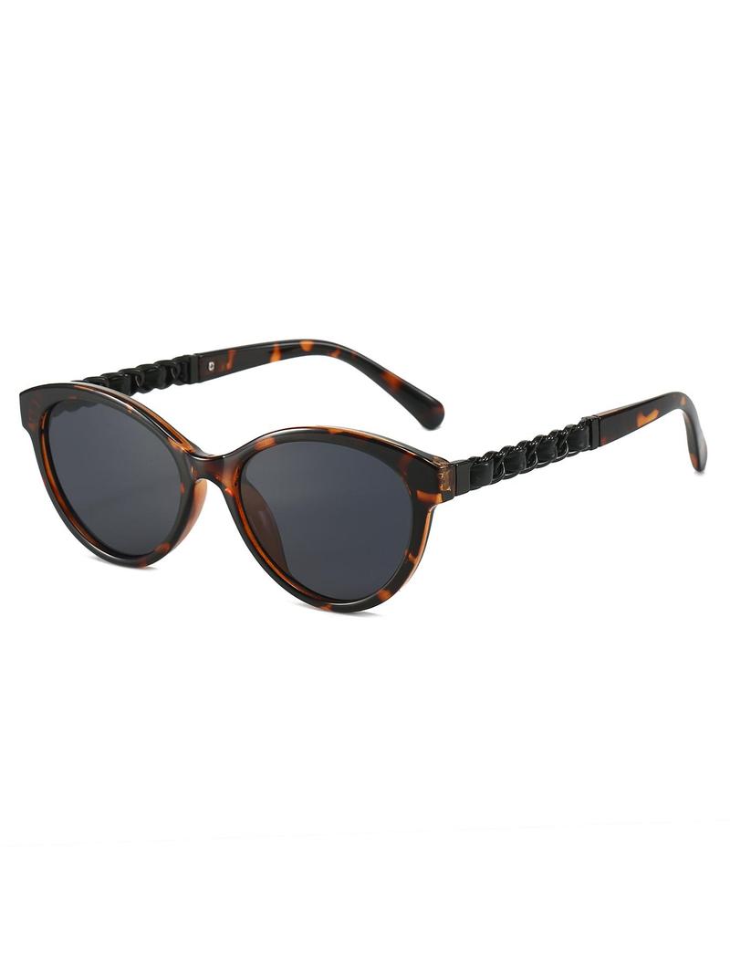 Product Introduction of Unisex Fashionable Tortoiseshell Pattern Sunglasses, Trendy Casual Sunglasses for Everyday Use, Fashion Accessories for Outdoor Activities 0