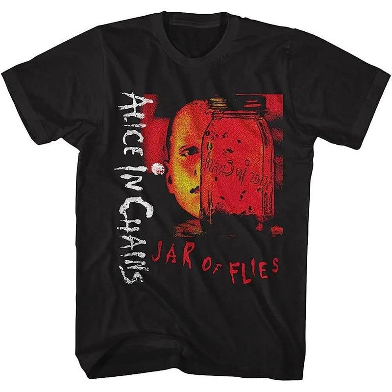Áo Thun Nam ngắn Tay, Album Bụi Bẩn Màu Đen Alice Chain Rooster, Phong Cách Nhạc Thập Niên 90, Được Bán Bởi Alice Chain 6
