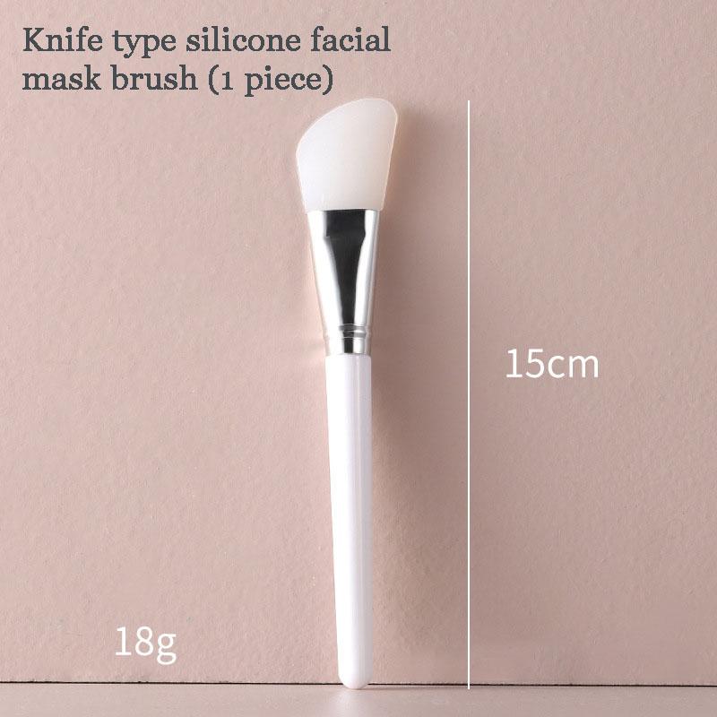 Cọ Đắp Mặt Nạ Silicon Trang Điểm Màu Trắng, Cọ Kem Bùn Chuyên Nghiệp, Dụng Cụ Làm Đẹp Mỹ Phẩm Gel Kem Nền Chăm Sóc Da Tự Làm, 1 Chiếc 8