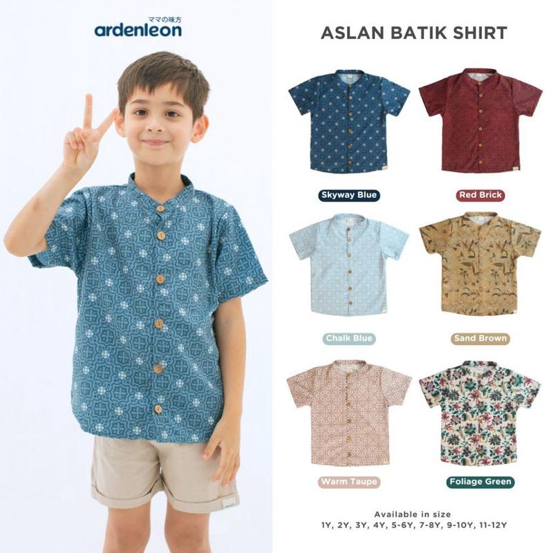 ARDENLEON Atasan Kemeja Anak Laki Laki Aslan Batik Shirt 2.0 0