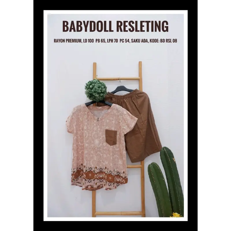 Babydoll Rayon Resleting Busui 3