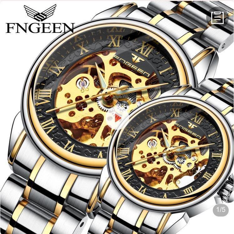Đồng Hồ Cơ Nam Chính Hãng FNGEEN CF4 Kính Vòm Lộ Máy Thanh Lịch TẶNG FULL BOX HỘP CHÍNH HÃNG DỤNG CỤ CẮT DÂY VÒNG TAY số lượng quà tặng giới hạn