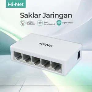 Hi-Net LS1005 5-Port10/100Mbps Desktop Switch Plastic