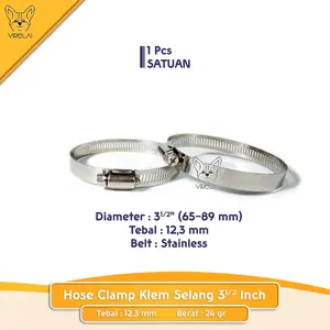 Stainless Klem Selang / Hose Clamp 3 1/2" [TW]