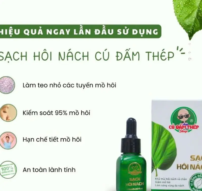Serum Hôi Nách, Sạch Hôi Chân Cú Đấm Thép ( Phiên Bản Nâng Cấp Đặc Biệt) 7