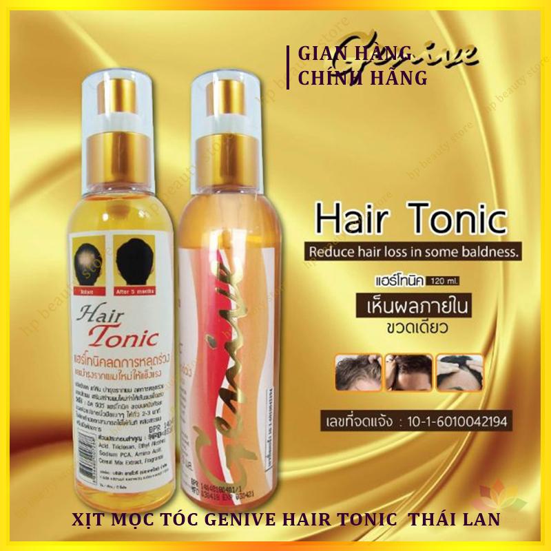 XỊT Mọc Tóc Chống Hói Đầu Genive Hair tonic Thái Lan 120ml Chăm Sóc Tóc Dưỡng Tóc huyết thanh active
