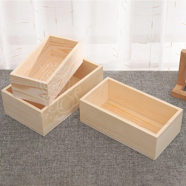 Hộp gỗ nhiều kích thước dùng để đồ dùng phụ kiện, decor trang trí