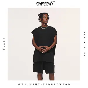 Plain tank top - baju pria dewasa tanktop pria tanpa lengan atasan pria baju gaya korea streetwear