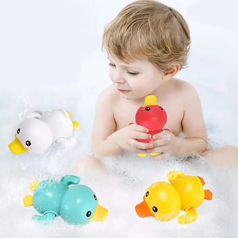 Mainan Wind UP DUCK bebek putar / mainan mandi bayi bebek renang putar 6