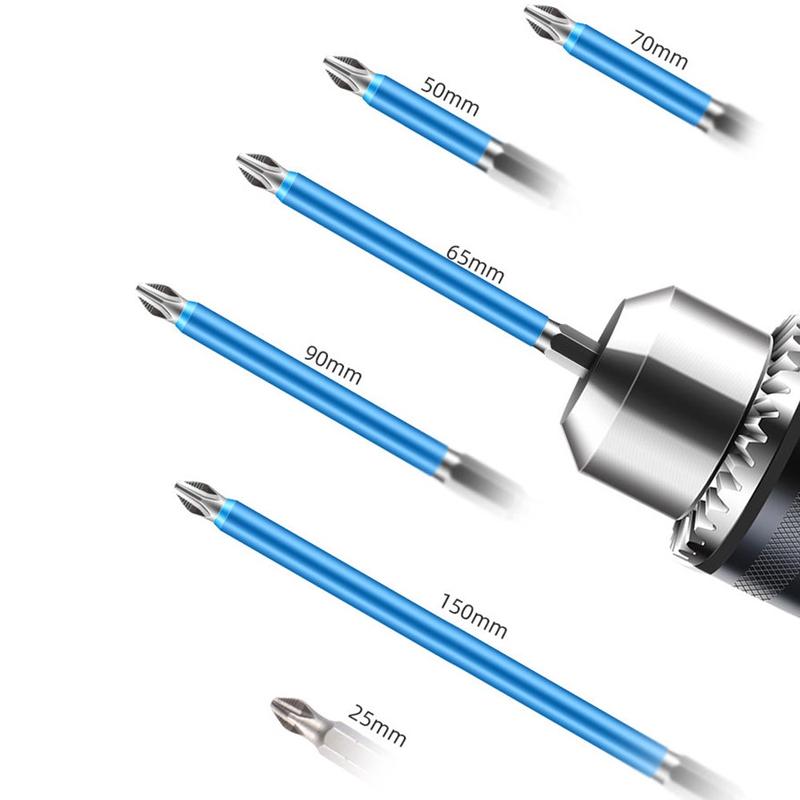 【Ready】 Bộ 7 Đầu Vít ph2 Chống Trượt Độ Cứng Cao bits 25mm-150mm bộ mũi khoan bộ ốc vít mũi khoan mũi vít 5